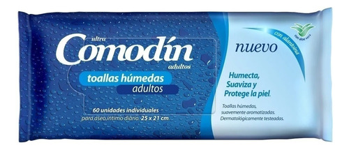 Toallitas Húmedas Para Adultos Comodin 60 Unidades