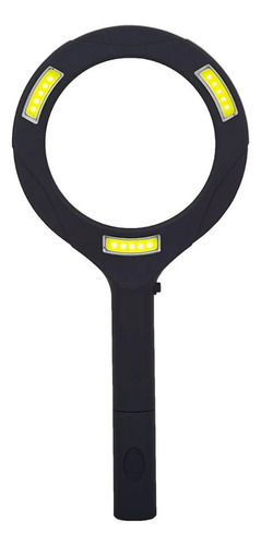 Lupa De Lectura Con Luz Led Aumento 3x 250 Lúmenes Día Noche