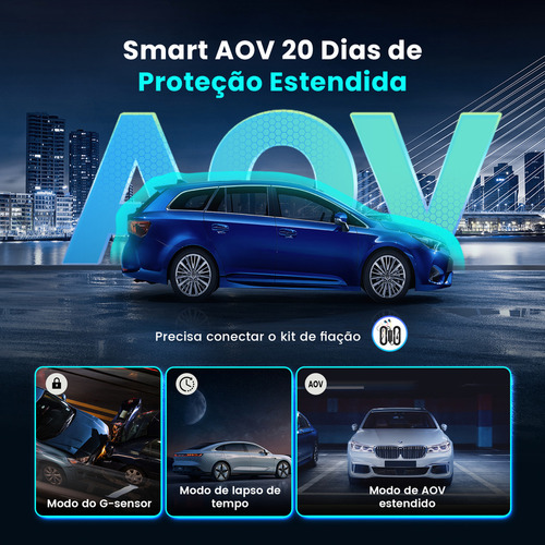 DDPAI Z60 4K Câmera Veicular Frontal e Traseira 4K+1080P para Carros 5GHz WiFi com 32G eMMC GPS Visão Noturna Tela IPS 3" Modo de Estacionamento de 20 Dias Gravação em Loop