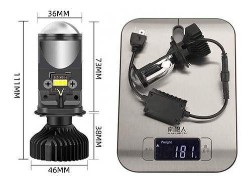 Imagen 3 de 6 de Kit Led Premium H4 , Proyector Lupa 16 Mil Lumenes Csp