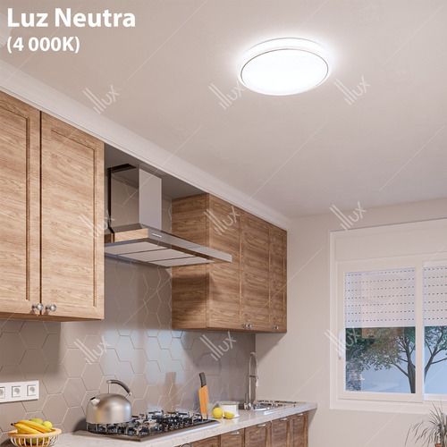 Lámpara Led 22w Luz Neutra 4000 K Color Blanco Moon Illux Tl-6022