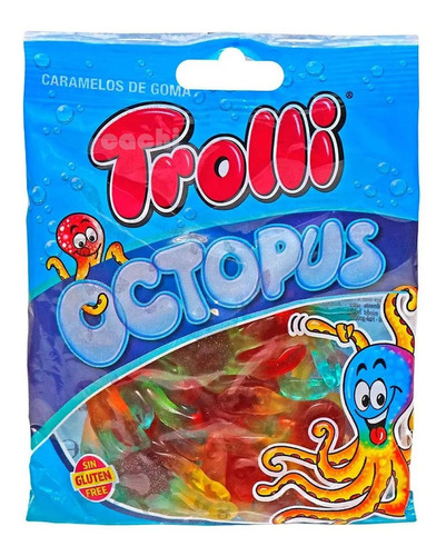 Gomitas Trolli Pulpos Gluten Free 100gr