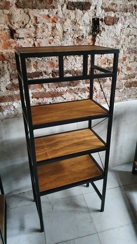 Imagen 9 de 9 de Mueble Biblioteca Estantes Repisa Industrial Madera A Medida