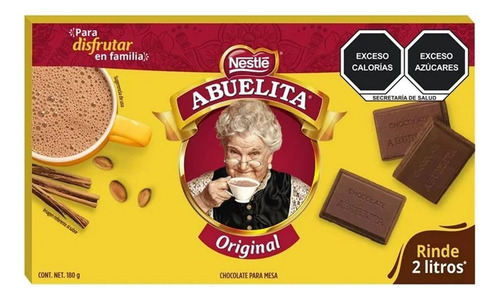 Chocolate Para Mesa Nestlé Abuelita Original 180 G 3 Pzas