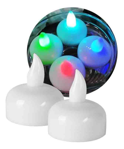 Kit 12 Velas Flotantes Artificiales Impermeables Para Bodas