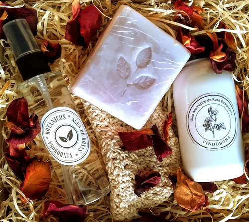 Kit Botanicos Baño Spa Regalo Giftbox Pétalos