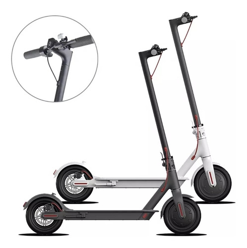 Imagen 7 de 9 de Scooter Electrico Moto M365 Bateria De Litio Led Velocimetro