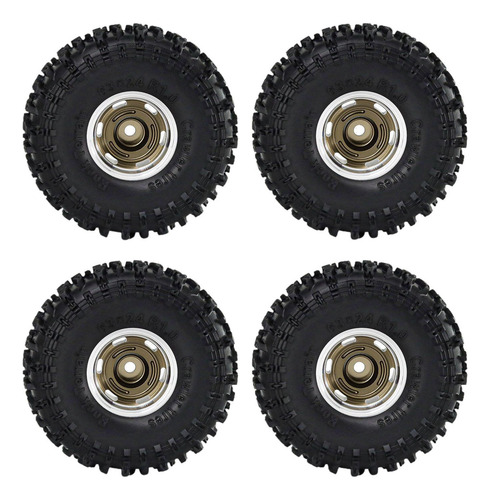 4 Ruedas Y Neumáticos Para Coche Rc De 1,0" Marrón