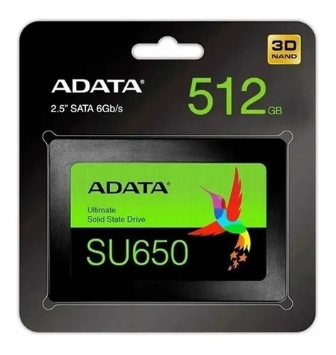 Disco Solido Ssd Adata Su650 Sata De 512 Gb 3d Nand