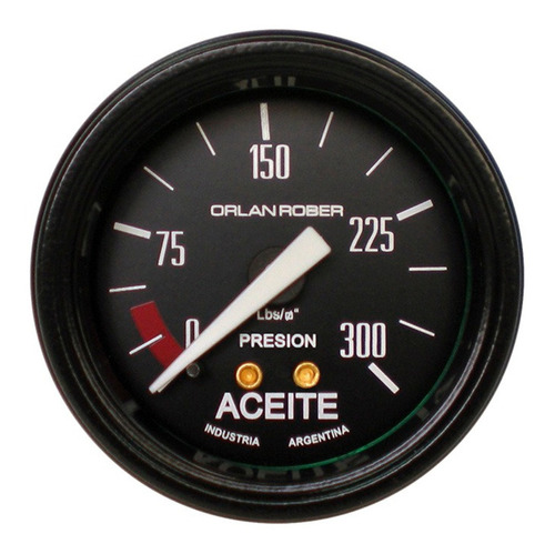 Reloj Manometro Presion Aceite Orlan Rober Mecanico 300 Psi