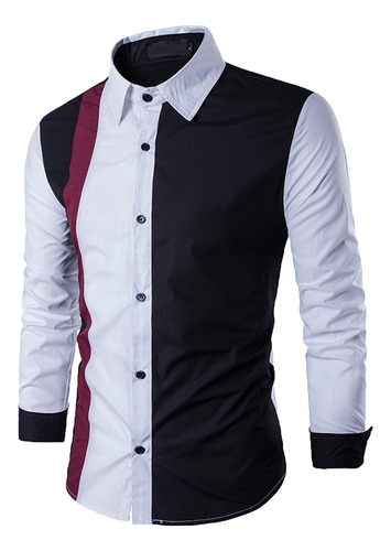 Blusa P De Manga Larga, Casual Y Cómoda Para Hombre