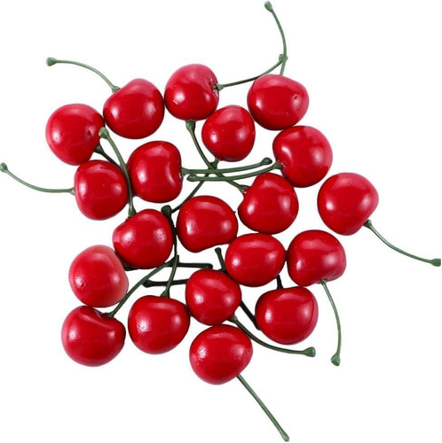 Hi, 100 Cerezas Artificiales Simulación De Cerezas Falsas