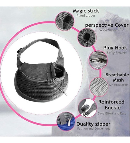 Mochila Para Transporte De Animais De Estimação Com Alça