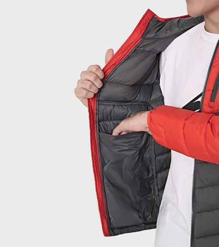 Campera Montagne Hombre Argon Con Capucha Térmica Inflable