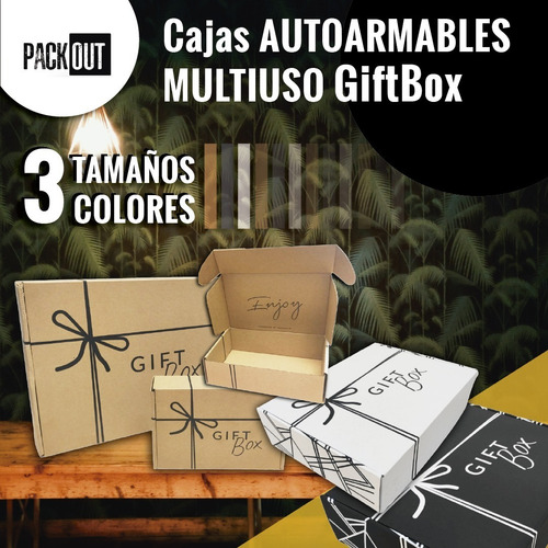 Caja Multiuso Autoarmable Gift Box Blanca 40x30x10 Cms 30und