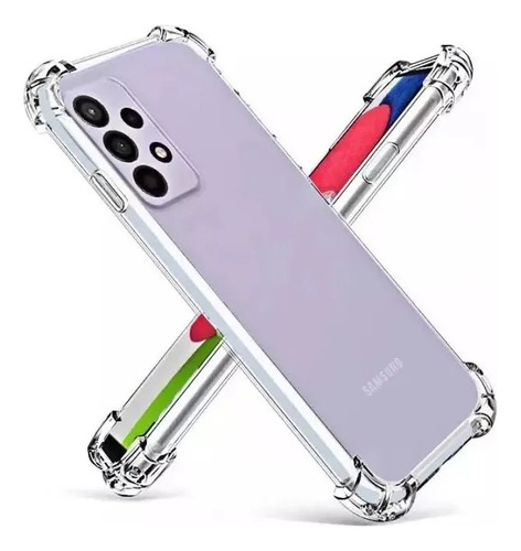 Funda Para Samsung Reforzada + Vidrio Templado Transparente A20 / A30