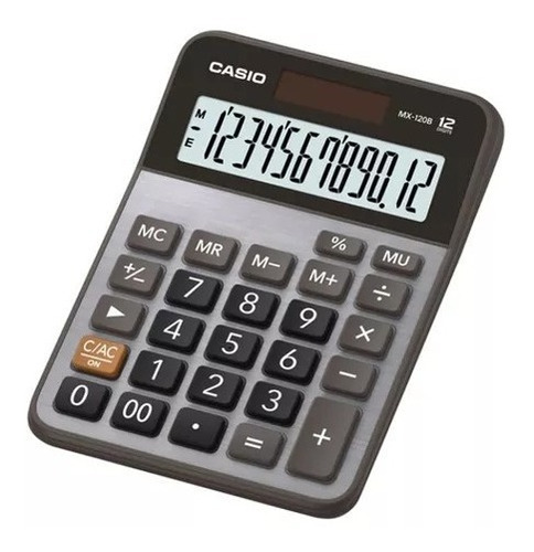 Calculadora Casio Mx-120b Solar 12 Dígitos + Pila