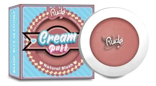 Rubor En Crema - Cream Puff - Acabado Natural - Rude Tono Del Maquillaje Mochi