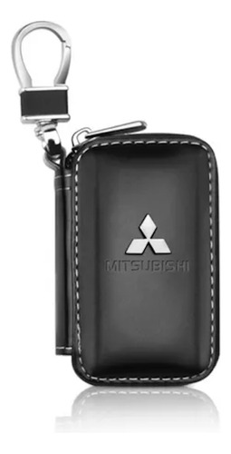 Capa Protetora Couro Porta Chave Chaveiro Mitsubishi Triton