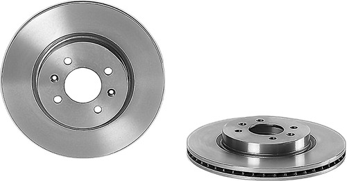 Juego 2 Discos Ventilados Delanteros P/ Kia Rio 16/19 Brembo