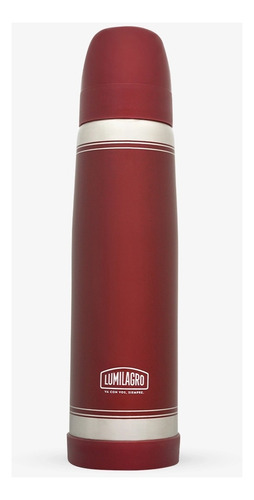 Termo Acero Inoxidable Pico Mate Lumilagro Luminox Bordo 1lt