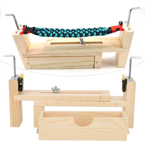 Kit De Plantilla De Tejido De Pulsera De Paracord De Madera
