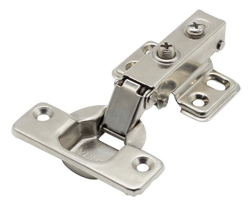 Dobradiça Reta Amortecedor Calço Fixo Pop 90° Soft 35mm Aço