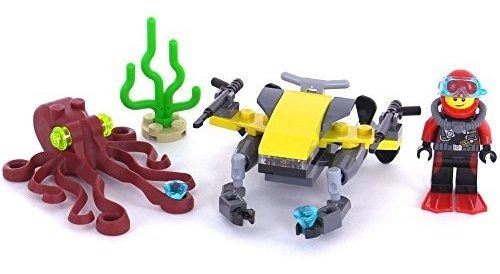 Set Construcción Lego Scooter De Buceo De Aguas Profundas