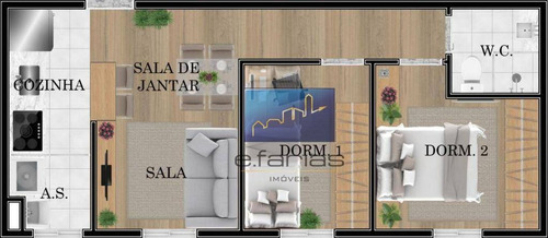 Imagem 7 de 7 de Studio Com 2 Dormitórios À Venda, 40 M² Por R$ 225.000,00 - Vila Nhocune - São Paulo/sp - St0524