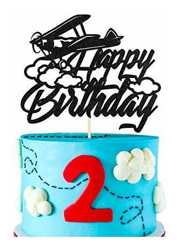 Vintage Fighter Plane  Birthday Cake Toppers Niños Dec...