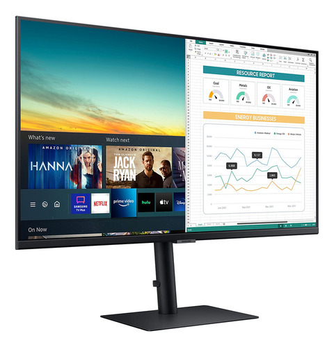 Samsung M5 Series 32-inch Fhd 1080p Smart Monitor & Streaming Tv (tuner-free), Netflix, Hbo, Prime Video, & More, Apple Airplay, Height Adjustable Stand, Built-in Speakers (ls32am502hnxza)