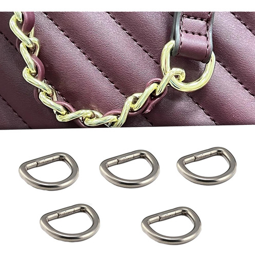 2 X 5 Uds Anillos En D De Acero Inoxidable Anillo
