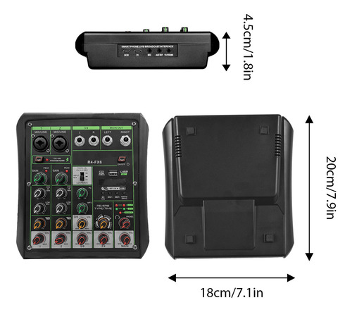 Gravação De Interface Bt Do Mixer De Áudio Para El Cana