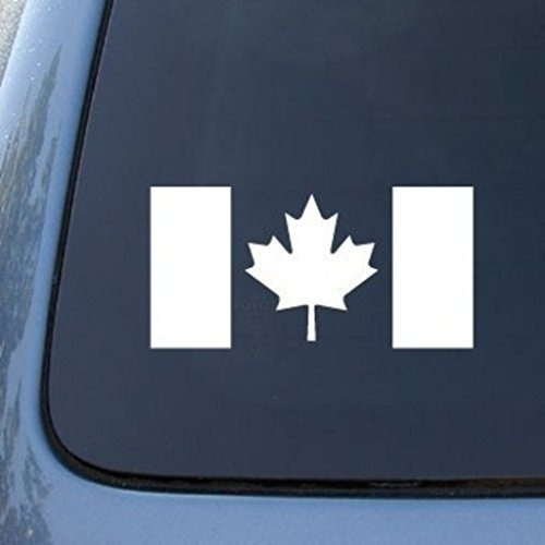 Cmi554 Bandera Canadiense Adhesivo De Vinilo Para Coche Vent
