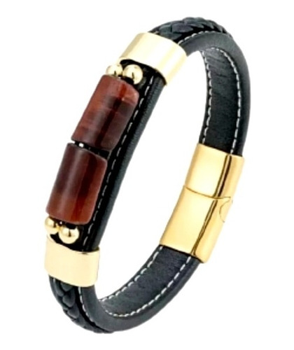 Pulsera Hombre Piedra Tigre Feng Shui(san José)