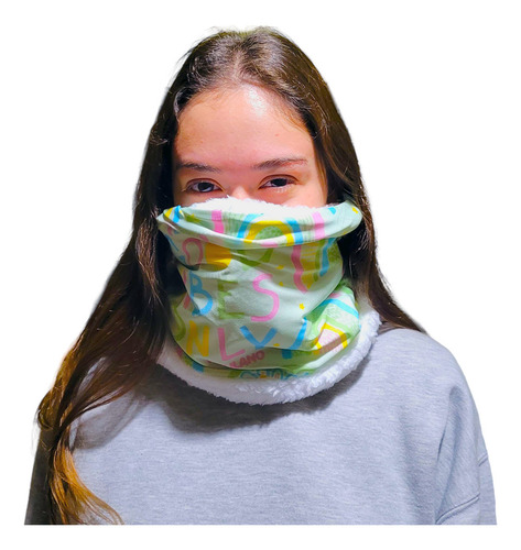 Tapabocas Buff Invierno Estampados Fulano&mengano Color Arcoiris