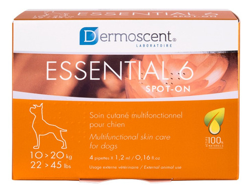 Essential 6 Spot-on 1.2 Ml. Para Perros De 10 A 20 Kg