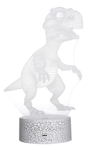 Lámpara Led Nocturna 3d Diaur Con Mando A Distancia Para Dec
