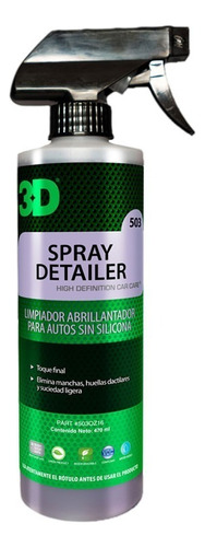 3d Limpiador Spray Detailer Final Touch 473 Cc Serrentino