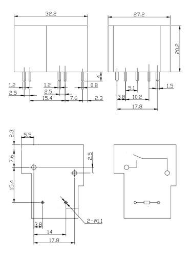 Hjq15f Rele Bobina 220vac 30a 277v 1 Normal Abierto Pack X15