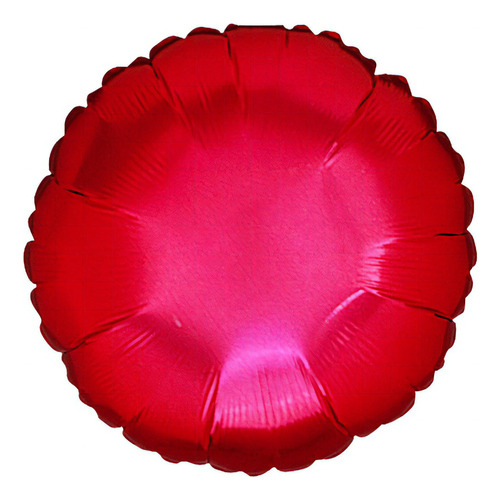 Balão Metalizado Para Festa Coração Vermelho 45cm Un