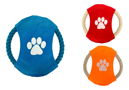 Fresbee De Tela Para Perros - Colores Variados 