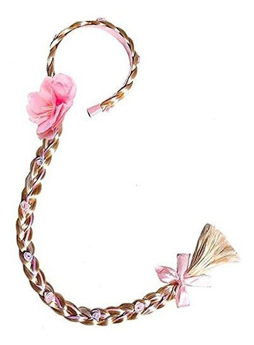 Rapunzel Hair Headband Para Niñas Princesa Vestir Pelu...