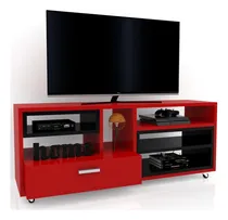 Comprar Mesa Lcd Led Mueble Living Rack Modulo Moderno La Font H\u002F55 Color Rojo