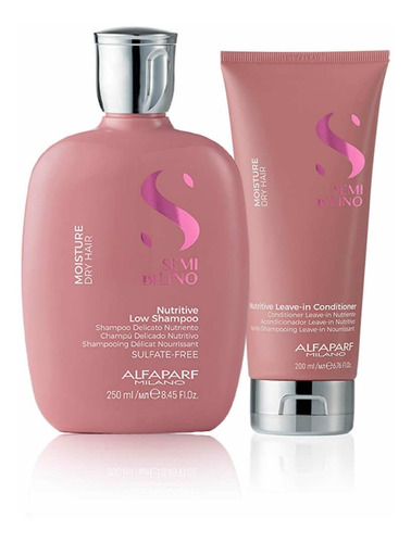 Shampo 250ml + Acondicionador Alfaparf Moisture Semi De Lino