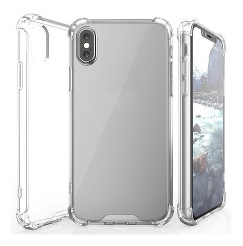 Funda Para iPhone XS Max Anti Golpes  Flexible + Vidrio