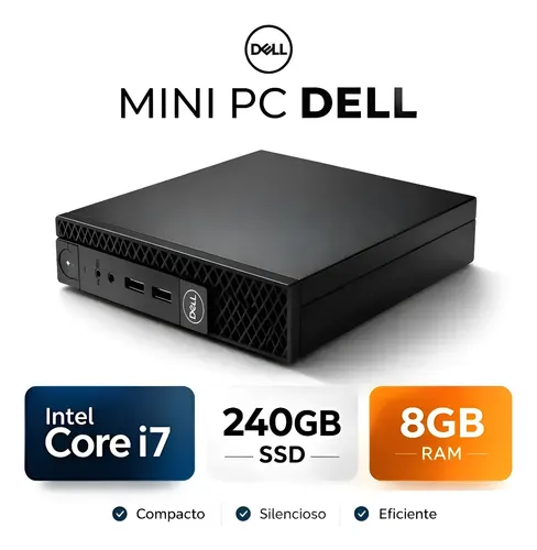 Dell Desktop Mini Optiplex I7 7°ger 8gb Ssd 240gb Wifi