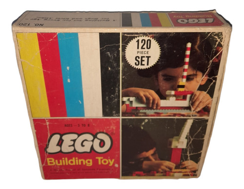 Lego Building Toy 120 Piece Set Samsonite Vintage Años 60s
