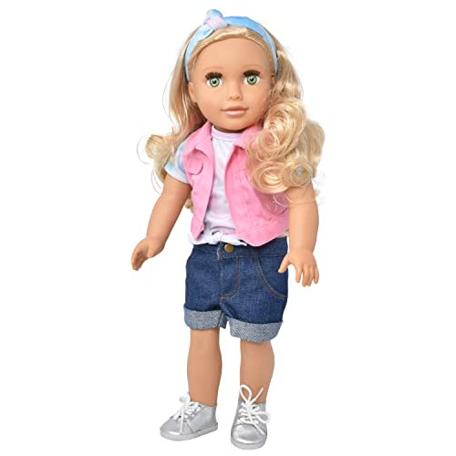 Muñeca Chica De 18 Pulgadas, Muñeca De Moda Con Pelo Q5l8s