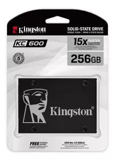Disco Sólido 256gb Kc600 Kingston Ssd 2.5 Sata 3d Skc600/256